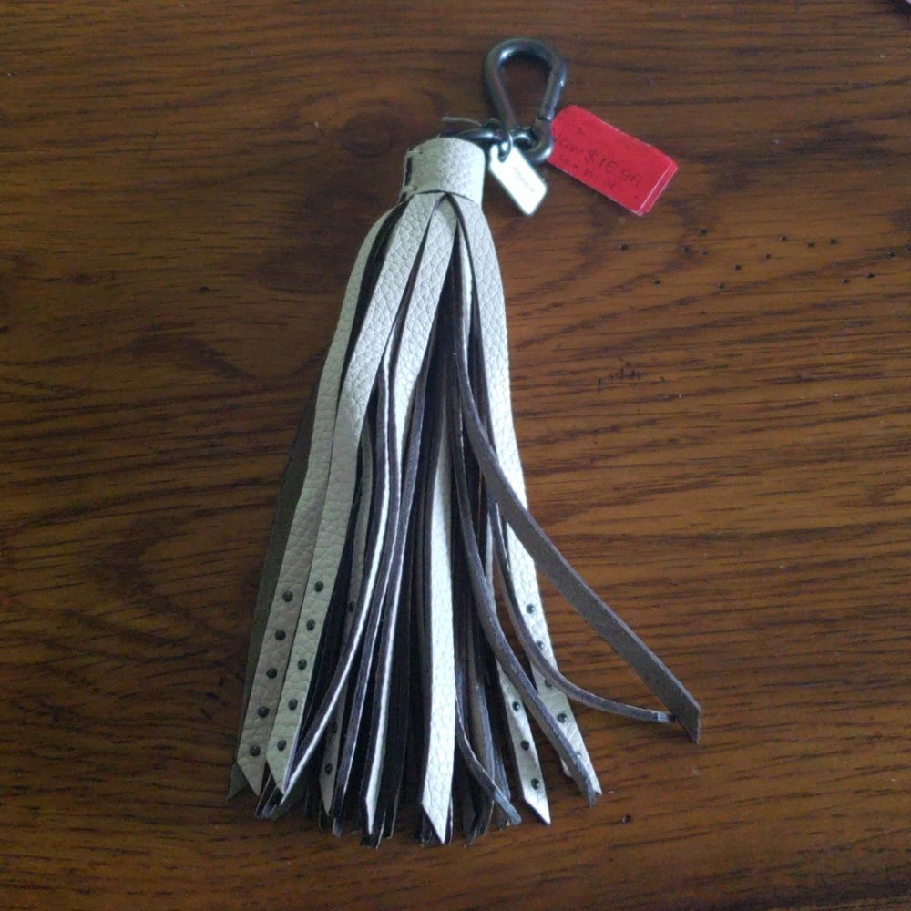 Coach key chain tassle
